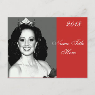 Postal Postcarta del autografo del concurso