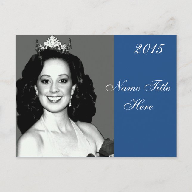 Postal Postcarta del autografo del concurso (Anverso)