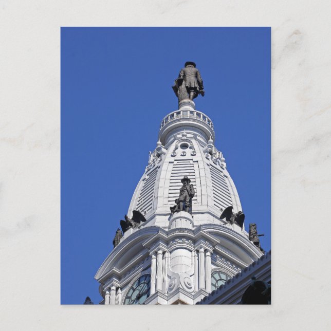 Postal Postcarta del ayuntamiento de Filadelfia (Anverso)
