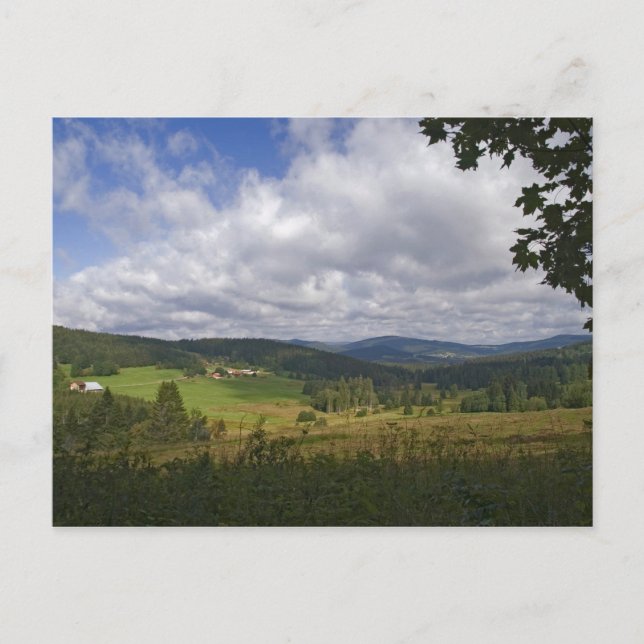 Postal Postcarta del bosque bávaro (Anverso)