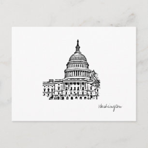 Postal Postcarta del Capitolio de Washington DC