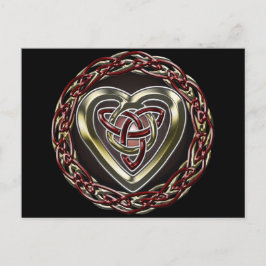 Postal Postcarta del corazón celta