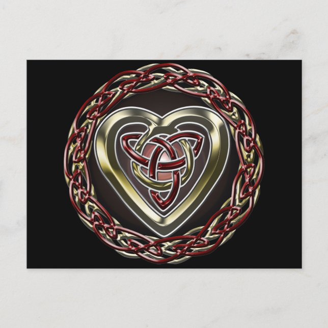 Postal Postcarta del corazón celta (Anverso)