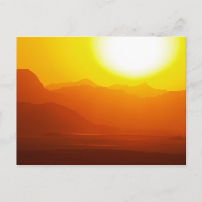 Postal Postcarta del desierto de Jordan Wadi Rum (Anverso)