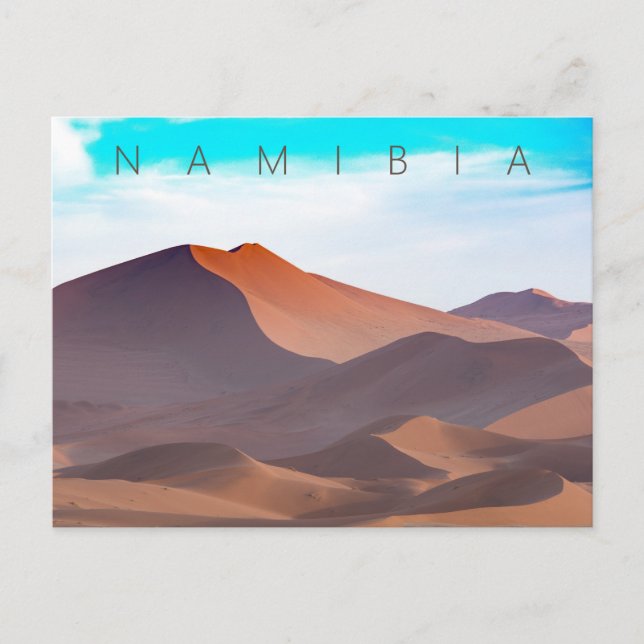 Postal Postcarta del desierto de Namibia (Anverso)