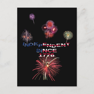 Postal Postcarta del Día de la Independencia