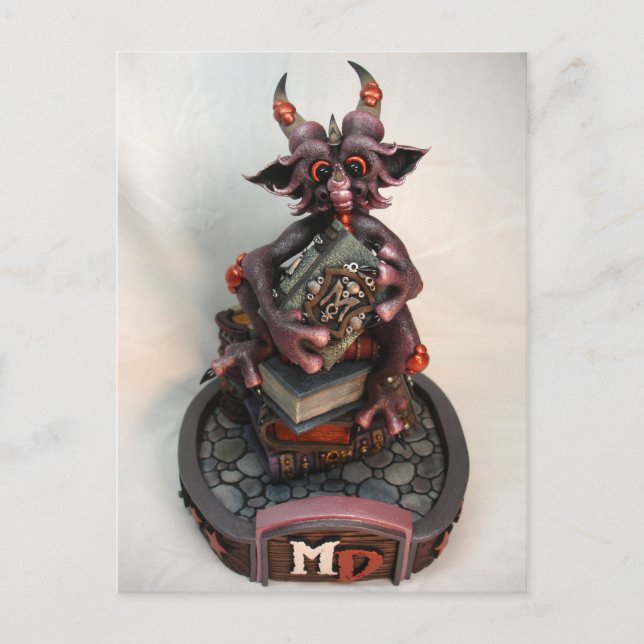Postal Postcarta del Dragón de cerezo negro MD (Anverso)
