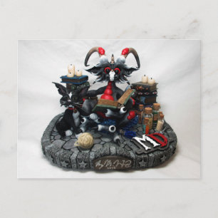 Postal Postcarta del dragón de poción negra MD