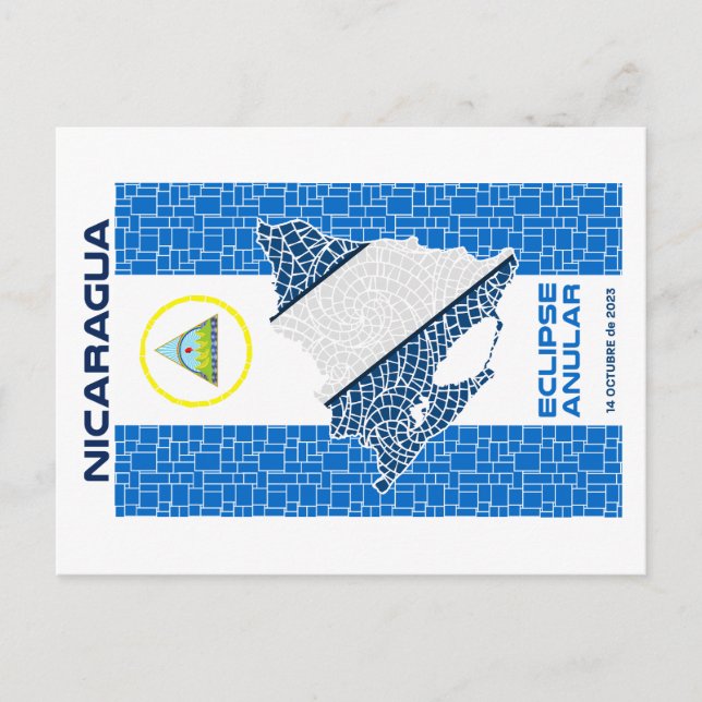 Postal Postcarta del eclipse anual de Nicaragua (Anverso)