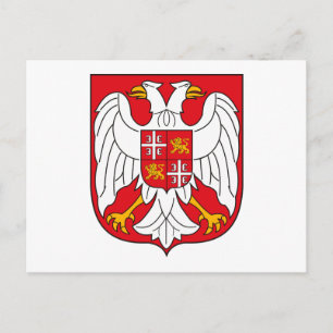 Postal Postcarta del escudo de armas de Yugoslavia