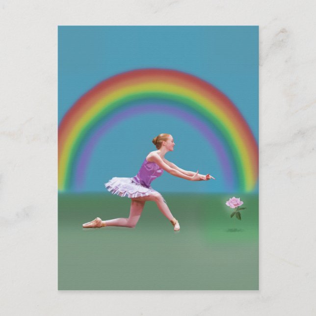 Postal Postcarta del final de la Balanza Arcoiris (Anverso)