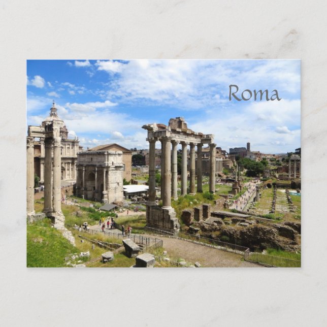 Postal Postcarta del foro romano (Anverso)
