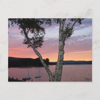 Postal Postcarta del lago Sunset