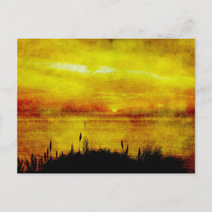 Postal Postcarta del lago Sunset