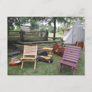 Postal Postcarta del músico "La familia que juega juntos"