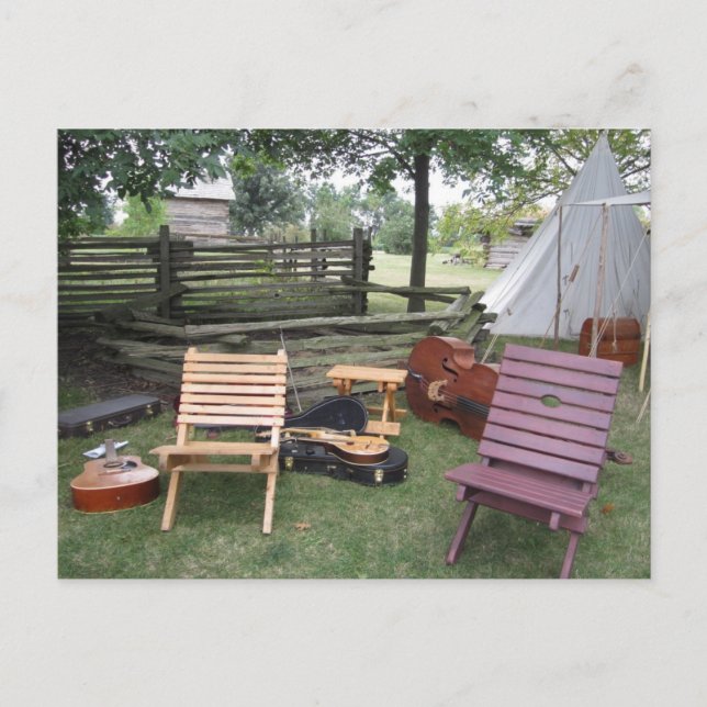 Postal Postcarta del músico "La familia que juega juntos" (Anverso)