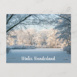 Postal Postcarta del paisaje invernal