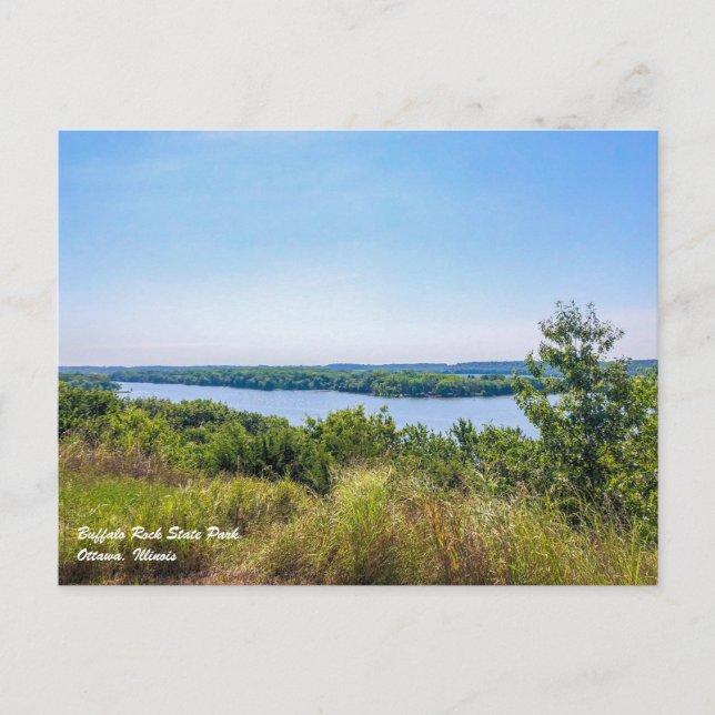 Postal Postcarta del Parque Estatal Buffalo Rock (Anverso)