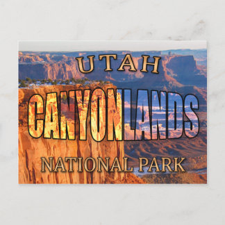 Postal Postcarta del Parque Nacional de los Cañones de Ut