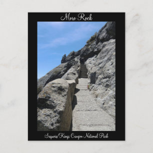 Postal Postcarta del parque nacional Moro Rock Sequoia