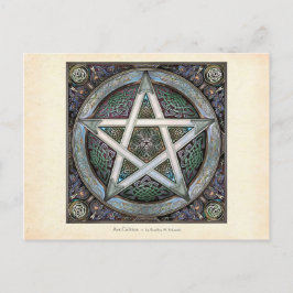 Postal Postcarta del Pentáculo de Plata Knotwork