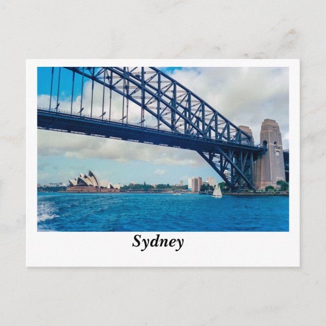 Postal Postcarta del puerto de Sydney (Anverso)
