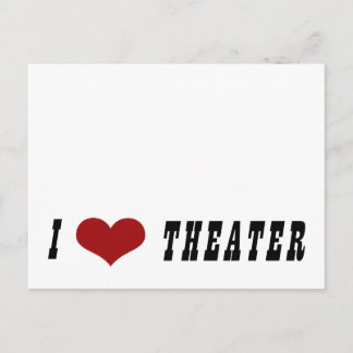 Postal Postcarta del Teatro I Heart