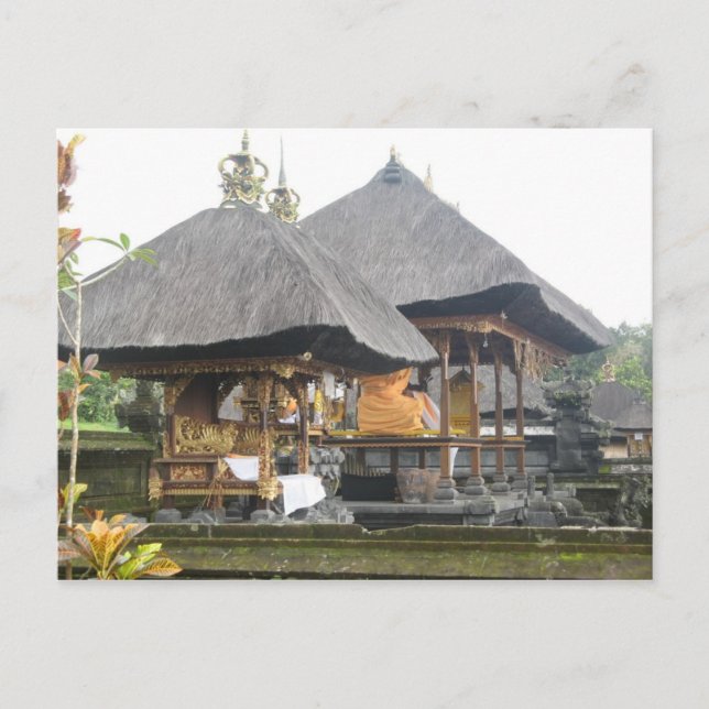 Postal Postcarta del templo de Bali (Anverso)