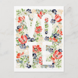 Postal Postcarta del voto floral