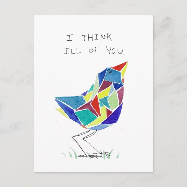 Postal Postcarta descontenta (Anverso)