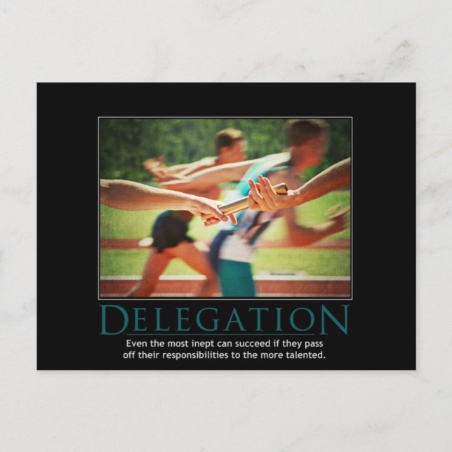 Postal Postcarta desmotivacional de la delegación (Anverso)