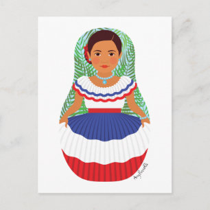 Postal Postcarta dominicana de Matryoshka