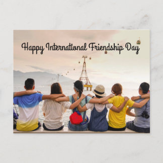 Postal Postcarta feliz Día Internacional de la Amistad