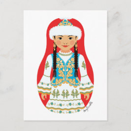 Postal Postcarta kazaja de Matryoshka