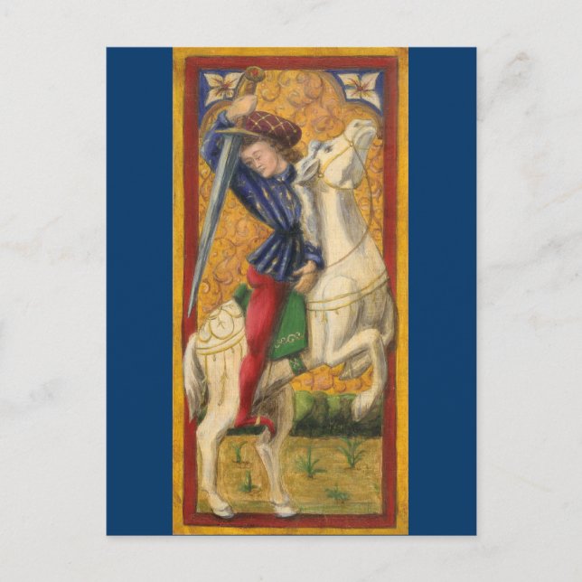 Postal Postcarta knight italiana (Anverso)