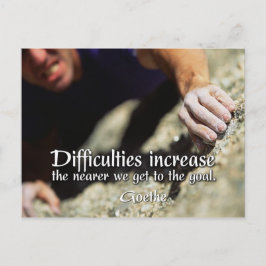 Postal Postcarta motivadora de objetivos