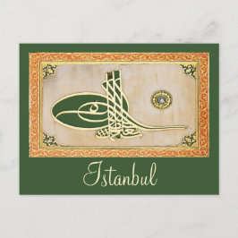 Postal Postcarta otomana de sultán tughra