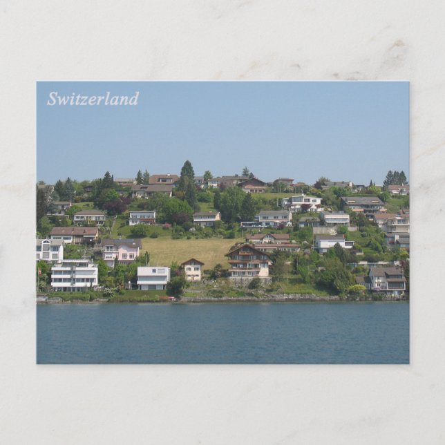 Postal Postcarta panorámica de Suiza (Anverso)