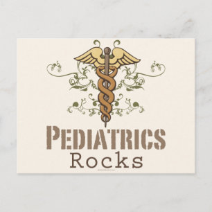 Postal Postcarta pediátrica de rock pediátrico