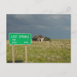 Postal Postcarta perdida de Springs Wyoming
