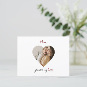 Postal Postcarta personalizada del día de la madre