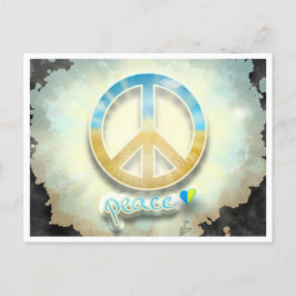 Postal Postcarta por la paz para Ucrania