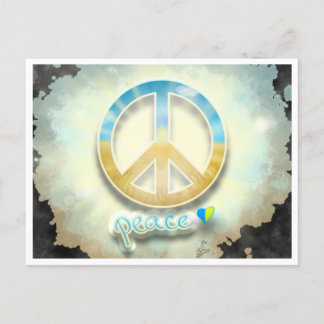 Postal Postcarta por la paz para Ucrania