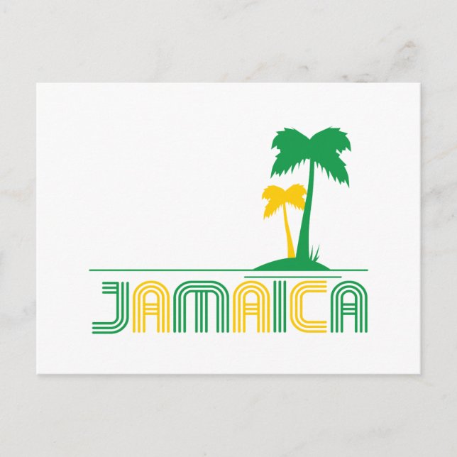 Postal Postcarta retro de Jamaica (Anverso)