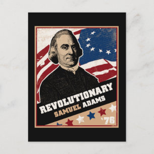 Postal Postcarta revolucionaria de Samuel Adams