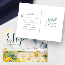 Postal Postcarta RSVP RRSVP de elección de comida de mont