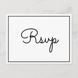 Postal Postcarta RSVP Rustic Elegant