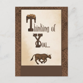 Postal Postcarta sentimental occidental