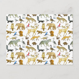 Postal Postcarta sobre la vida silvestre de los Grandes L