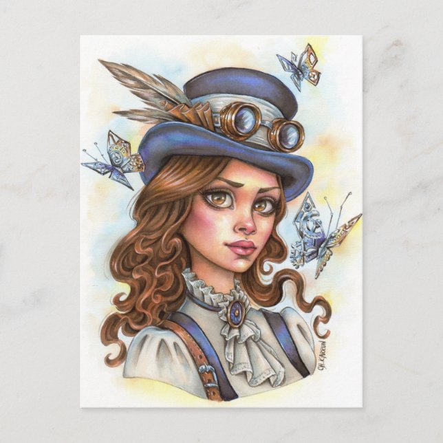 Postal Postcarta Steampunk (Anverso)